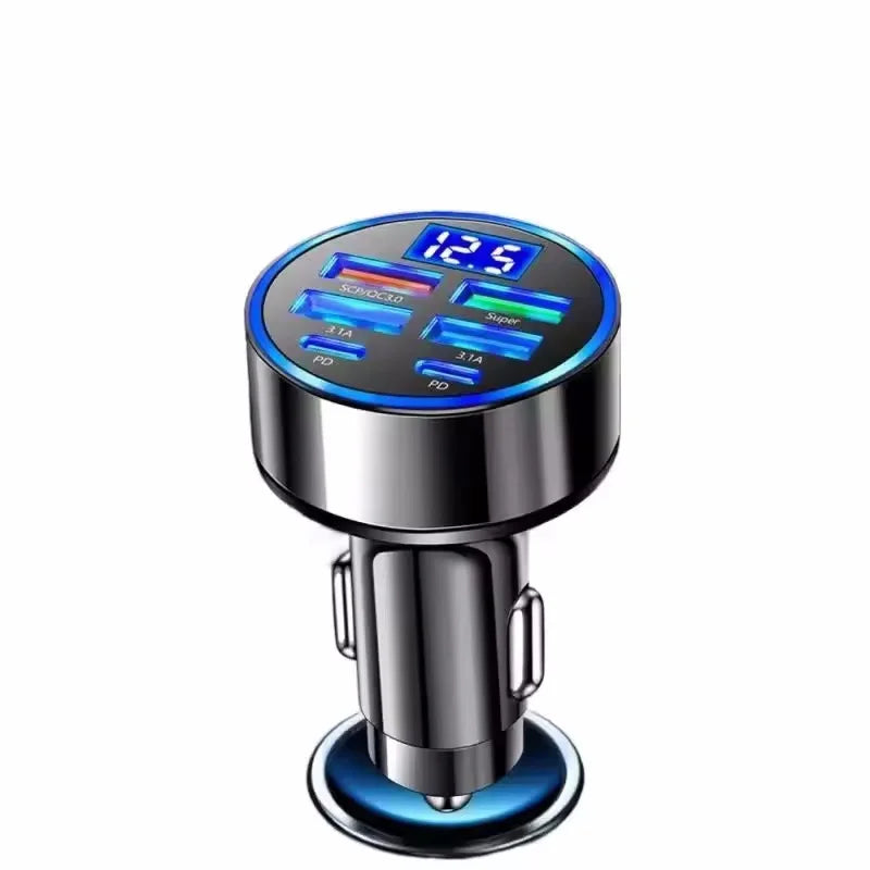 USB C Car Charger – 120W Power Delivery | QC3.0 USB PD Type-C For iPhone Samsung Huawei Xiaomi