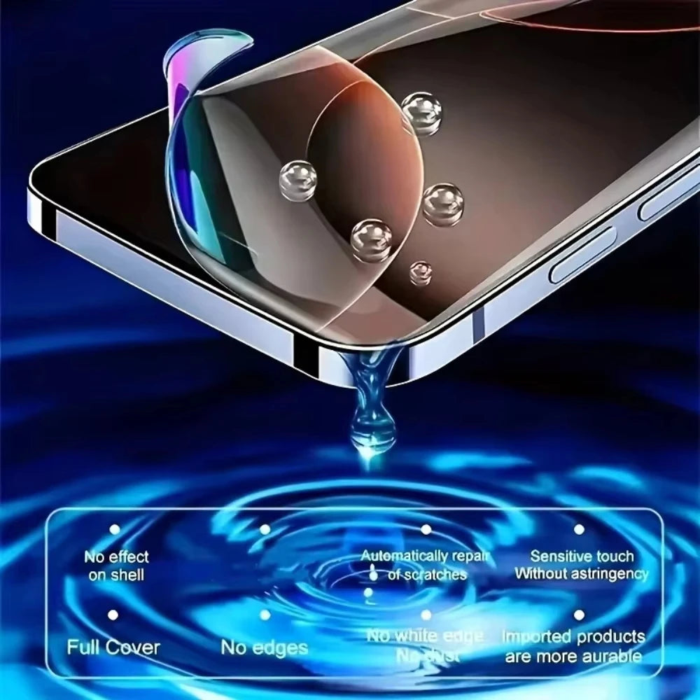 Hydrogel Front Screen Protector For iPhone 11 12 13 14 15 16 17 Pro Max – Anti-Fingerprint | HD Clarity