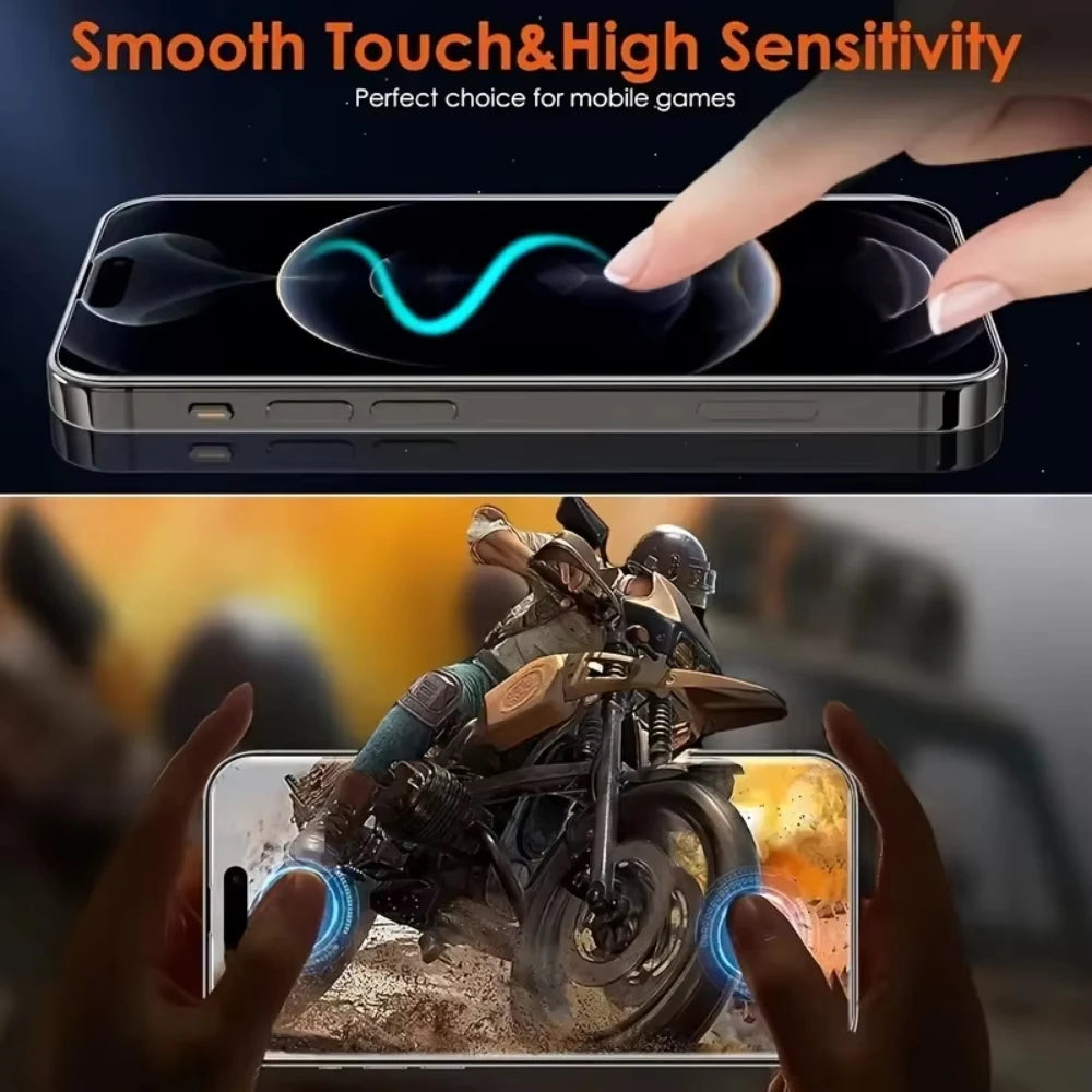 Hydrogel Front Screen Protector For iPhone 11 12 13 14 15 16 17 Pro Max – Anti-Fingerprint | HD Clarity