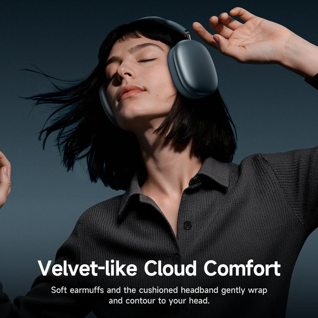 HOCO W65 Plus ANC Noise Reduction Bluetooth Headphones Over The Ear Wireless Big Earphone Hifi Sounds Sport Headsets With Button
