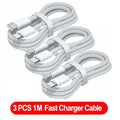 USB-C To USB-C Cable Premium Durable Nylon Braided – 100W Fast Charging | 3-Pack