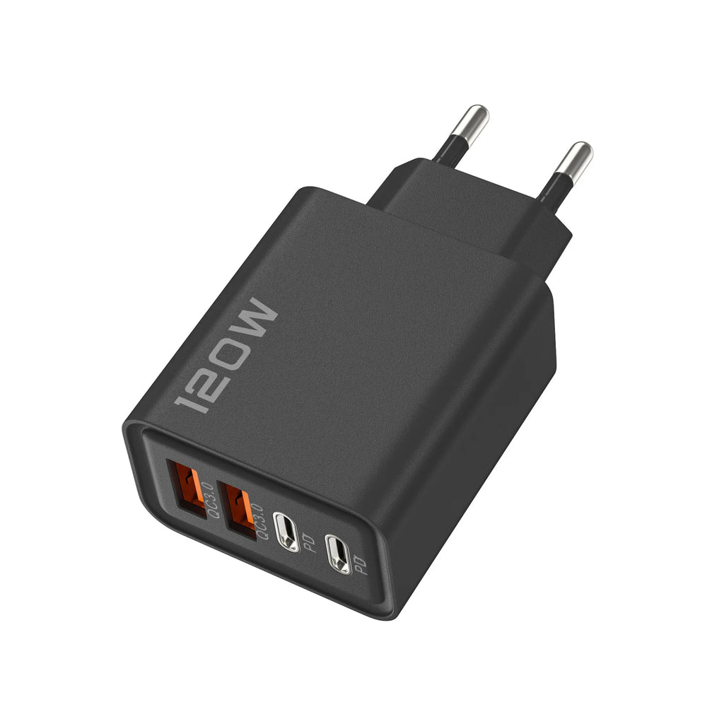 UGREEN 4-Port USB-C And USB-A Charger Station – 120W PD QC3.0 Fast Charging | Travel Ready