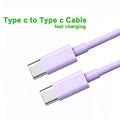 USB-C To USB-C Cable – 60W PD Fast Charge | High-Speed Data Transfer, Durable TPE Build