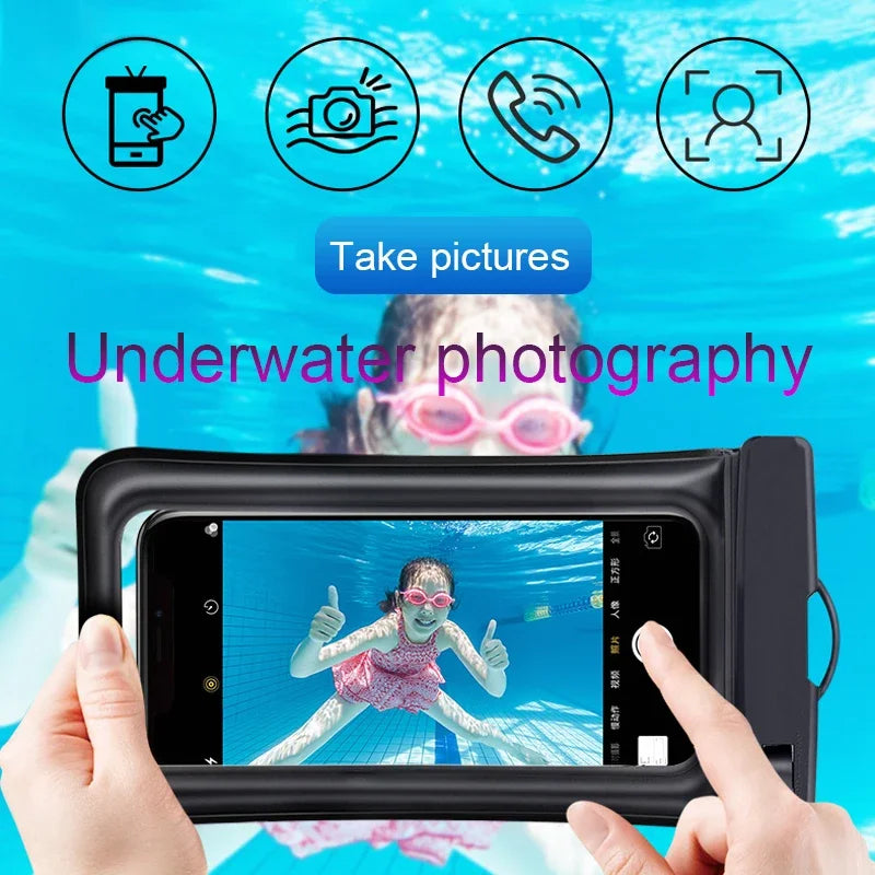 Other Floating Airbag Waterproof Swim Bag Phone Case – Underwater Use | Multi-Device Compatibility